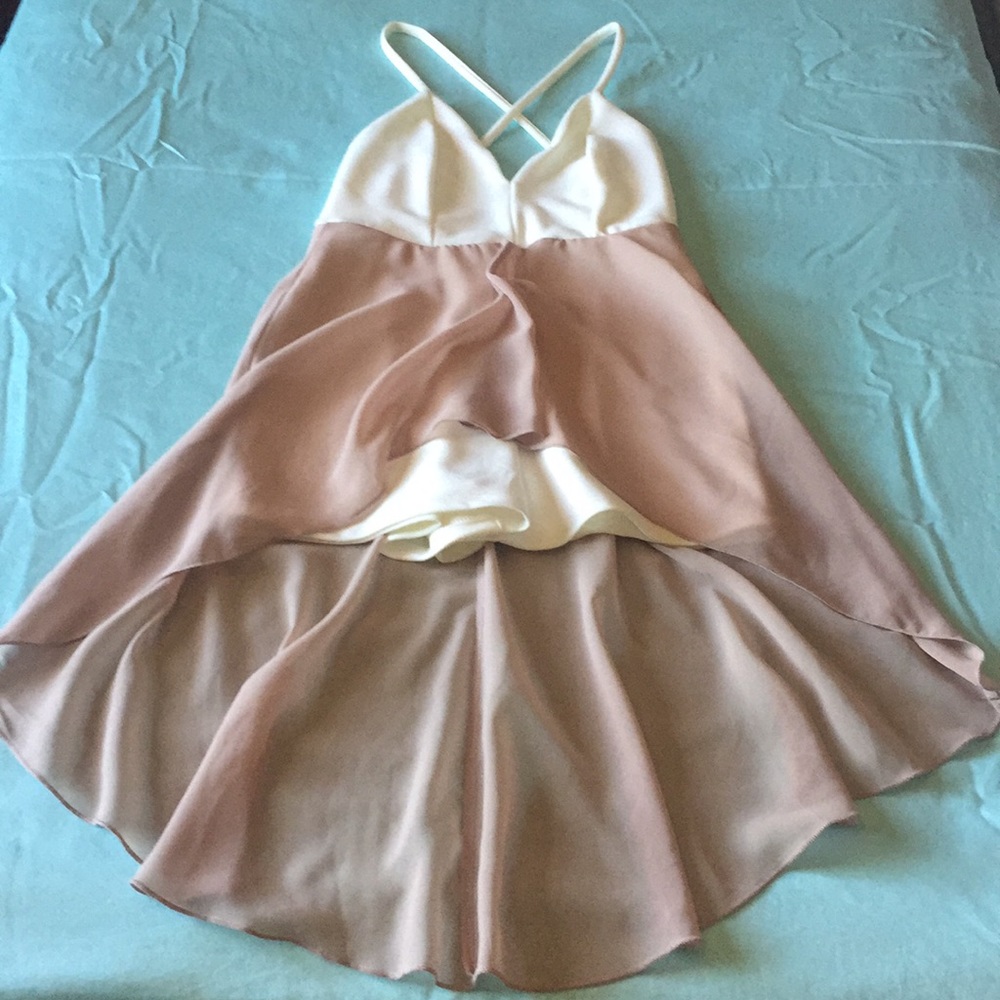 SOLEMIO LOS ANGELES cream bodysuit sheer trail